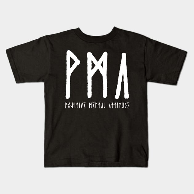 PMA Positive Mental Attitude Metal Hardcore Punk Kids T-Shirt by thecamphillips